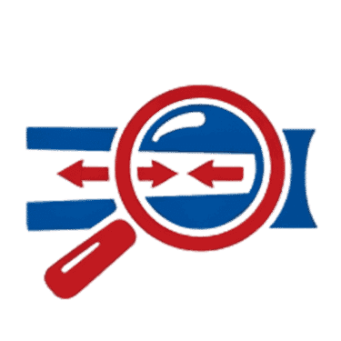 HVAC airflow inspection icon showing ventilation system check and duct airflow evaluation